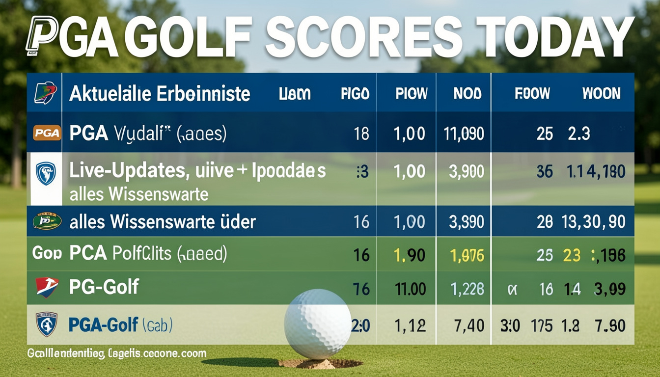 pga golf scores today